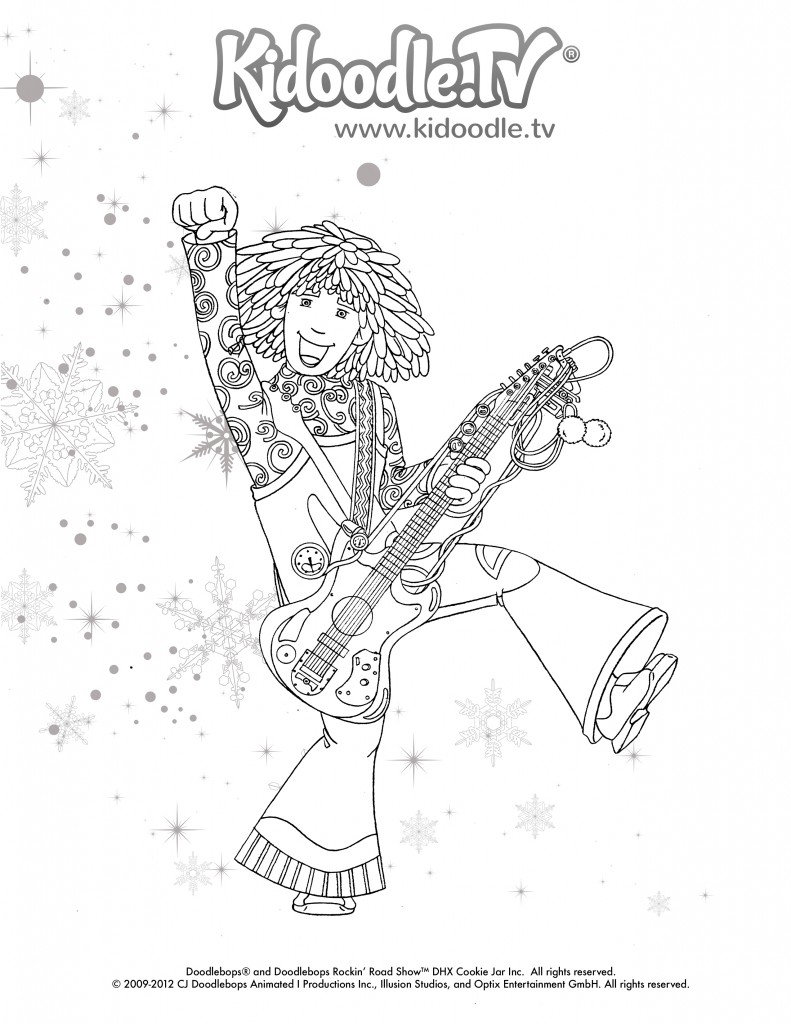 Love The Doodlebops Get These Fun Printable Holiday Coloring